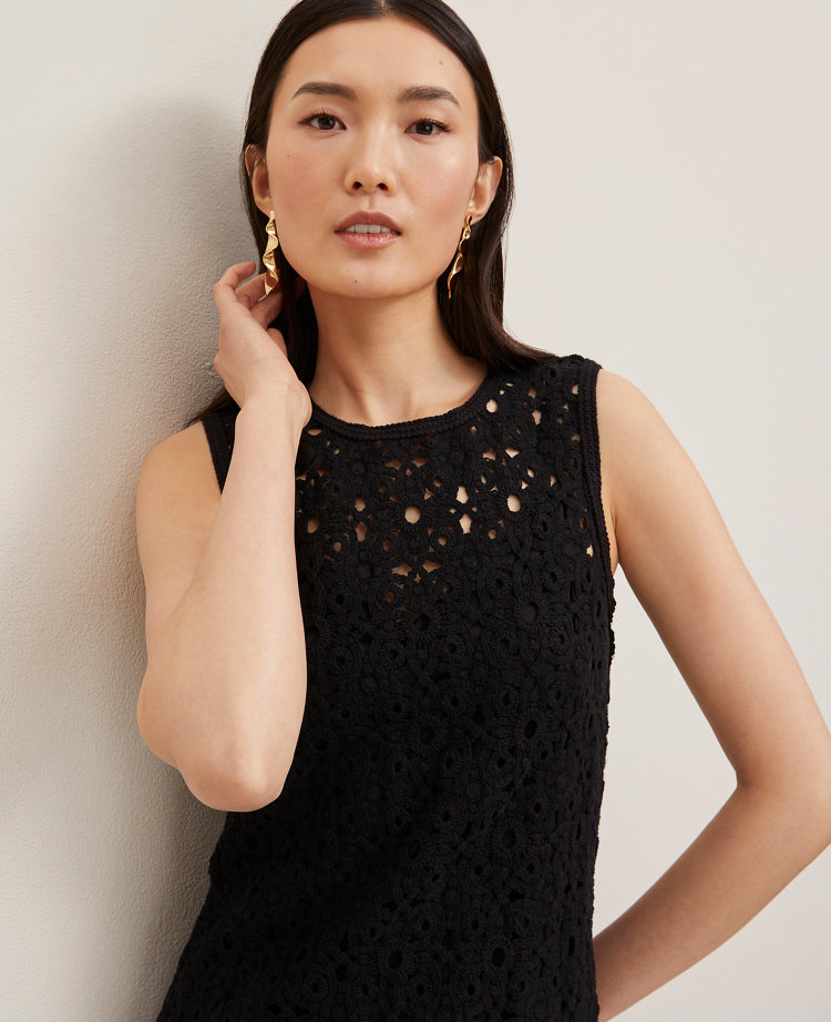 Crochet Midi Sweater Dress
