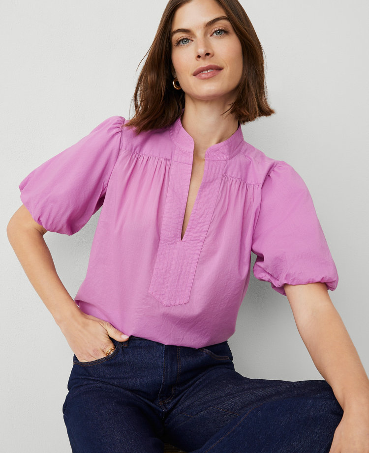 Petite Puff Sleeve Popover