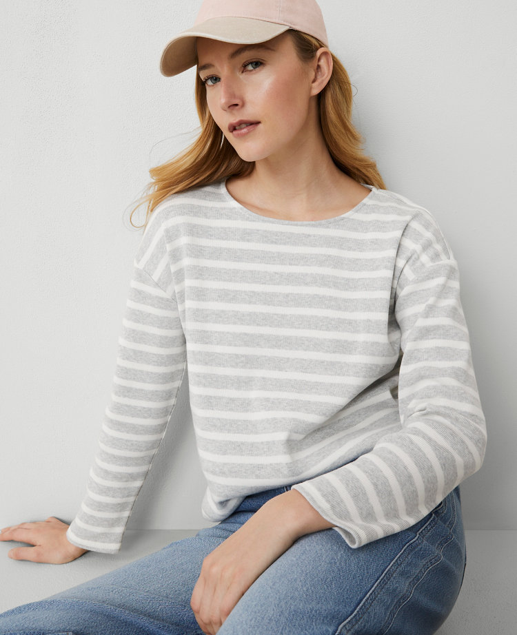 Weekend Collection Striped Relaxed Top