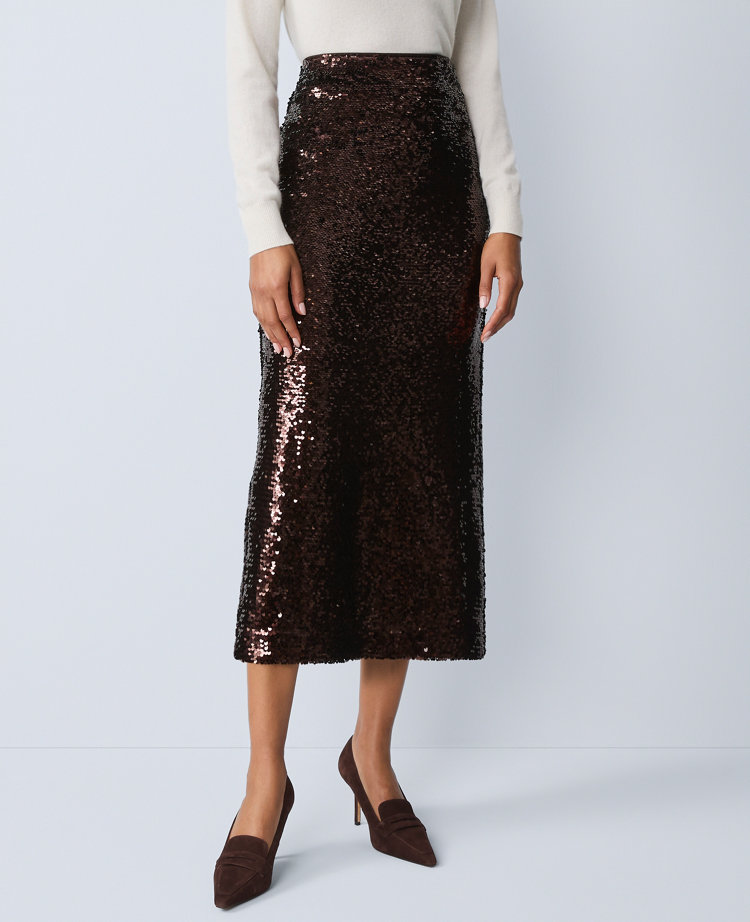 Studio Collection Sequin Pencil Skirt