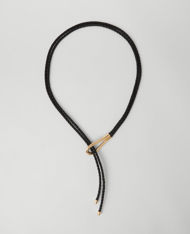 Metal Loop Braided Wrap Belt