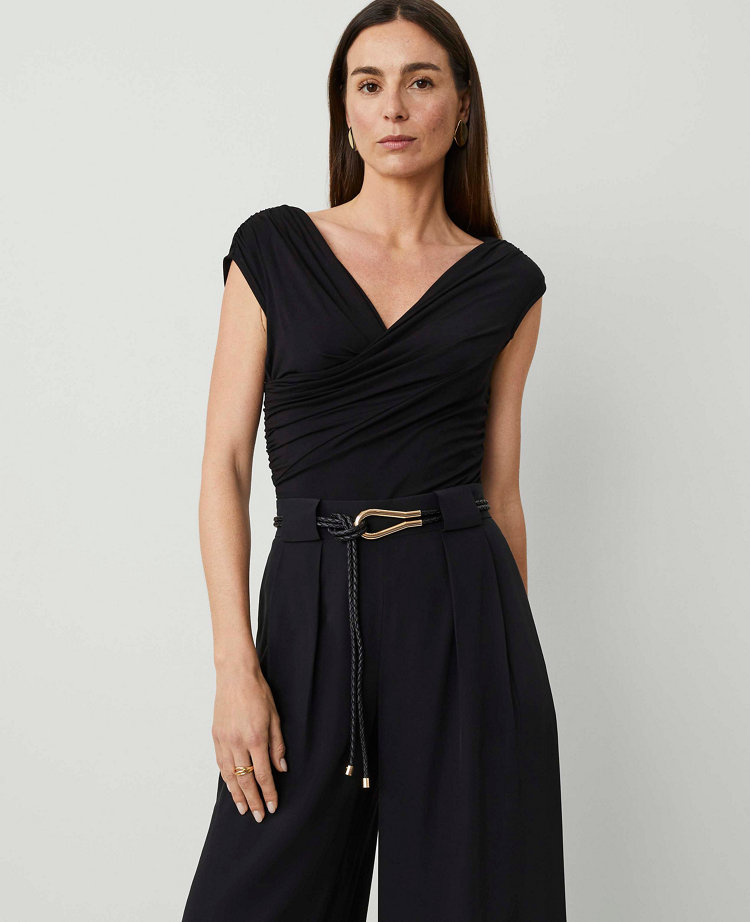 Metal Loop Braided Wrap Belt