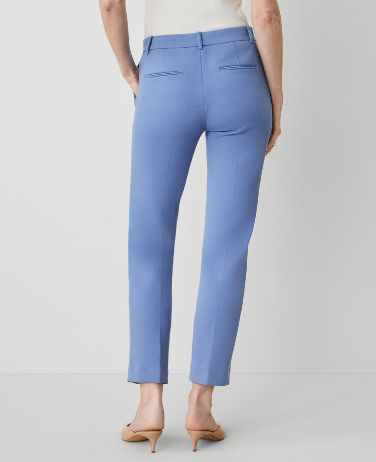 The Petite Eva Ankle Pant in Piqué