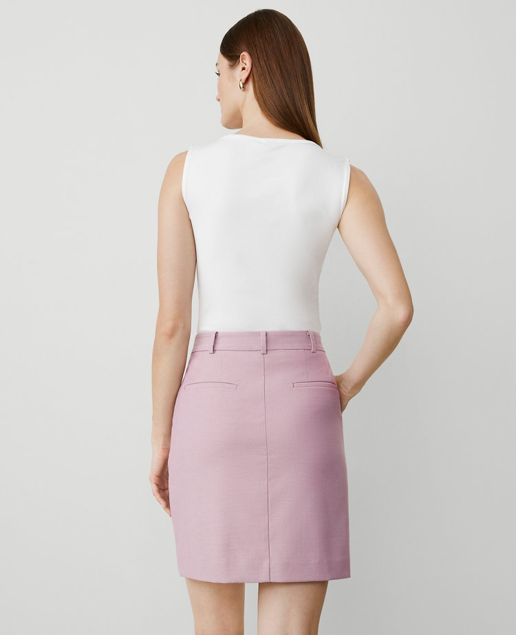 The Petite Trouser Pocket Skirt in Seasonless Stretch