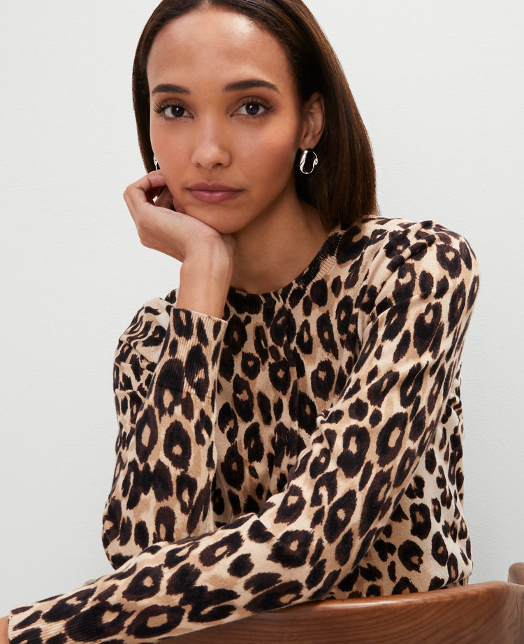 Animal Print Ann Cardigan