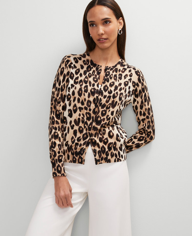 Animal Print Ann Cardigan