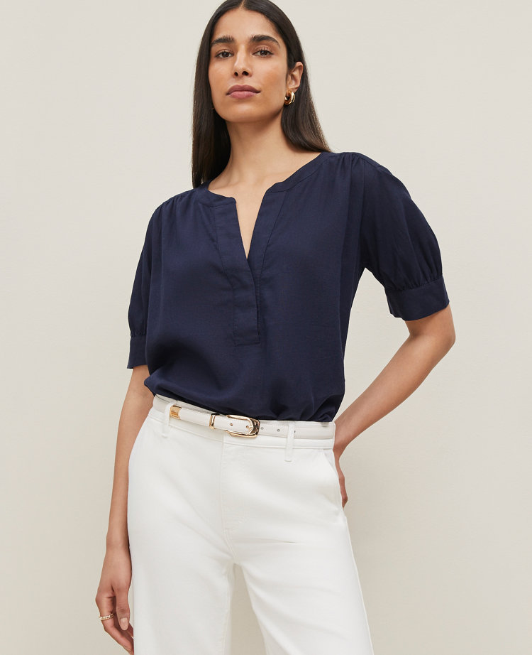 Petite Half Sleeve Popover