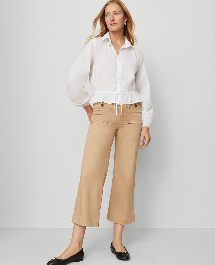 Weekend Collection Sateen Patch Pocket Pant