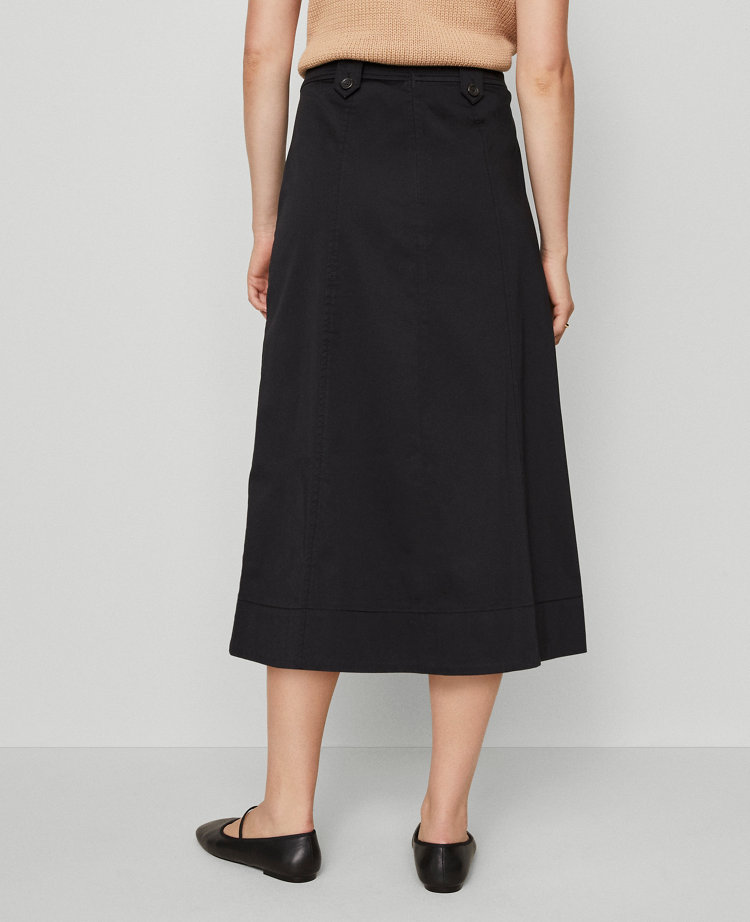 Weekend Collection Sateen Full  Midi Skirt