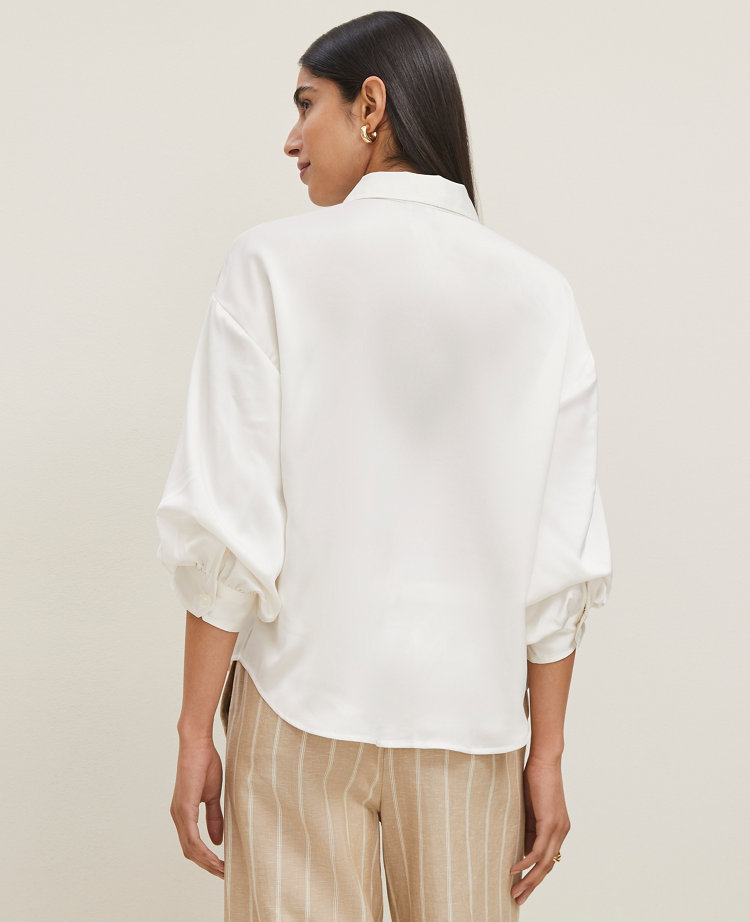 Petite Blouson Sleeve Shirt