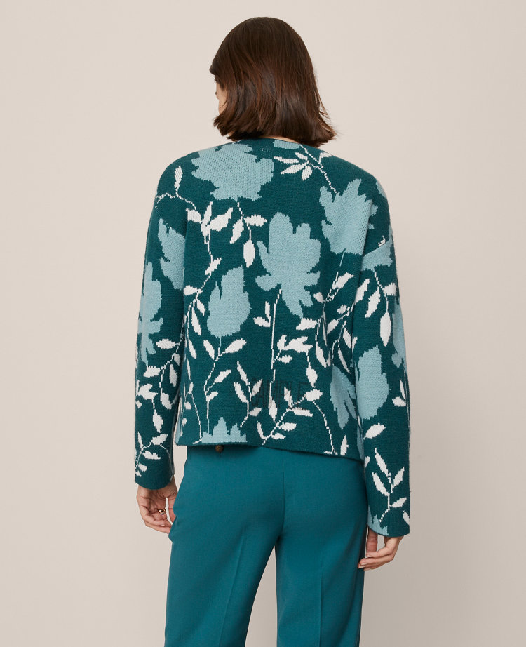 Floral Jacquard Sweater