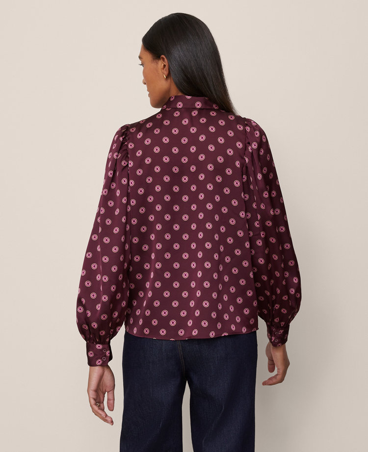 Geo Blouson Sleeve Shirt