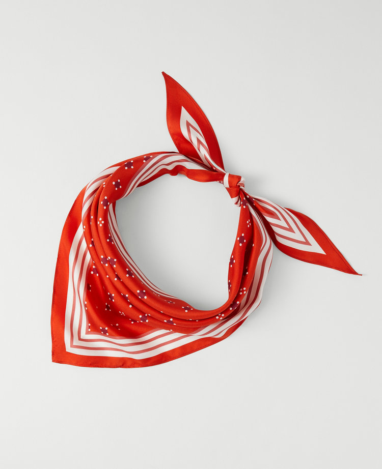 Geo Triangle Silk Scarf