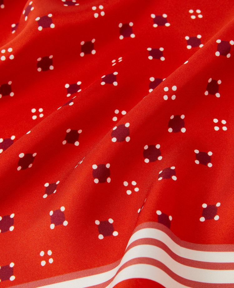 Geo Triangle Silk Scarf