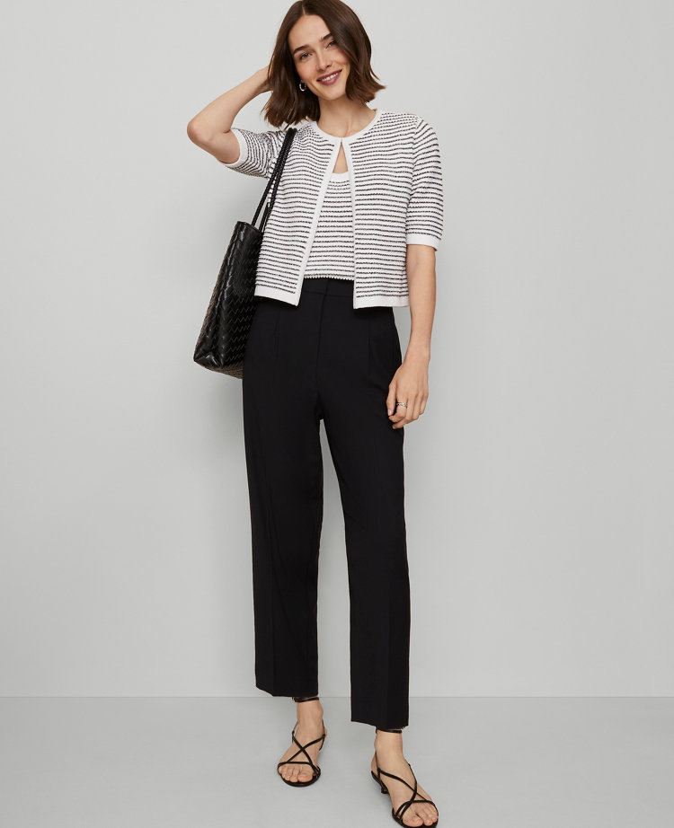The High Rise Pleated Taper Pant