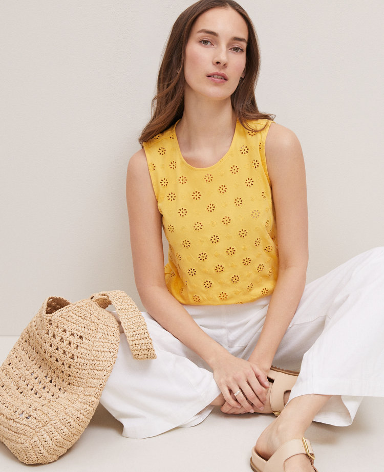Petite Weekend Collection Bubble Hem Top