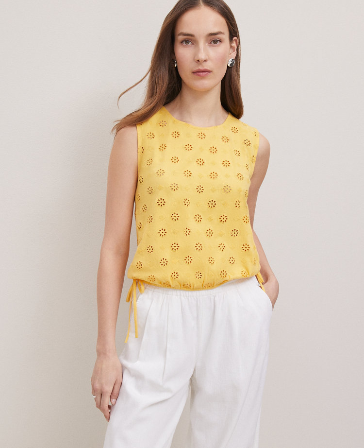 Petite Weekend Collection Bubble Hem Top
