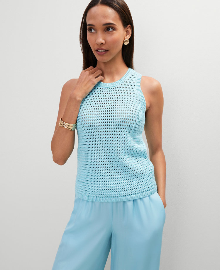 Open Stitch Sweater Shell