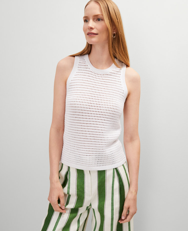 Open Stitch Sweater Shell
