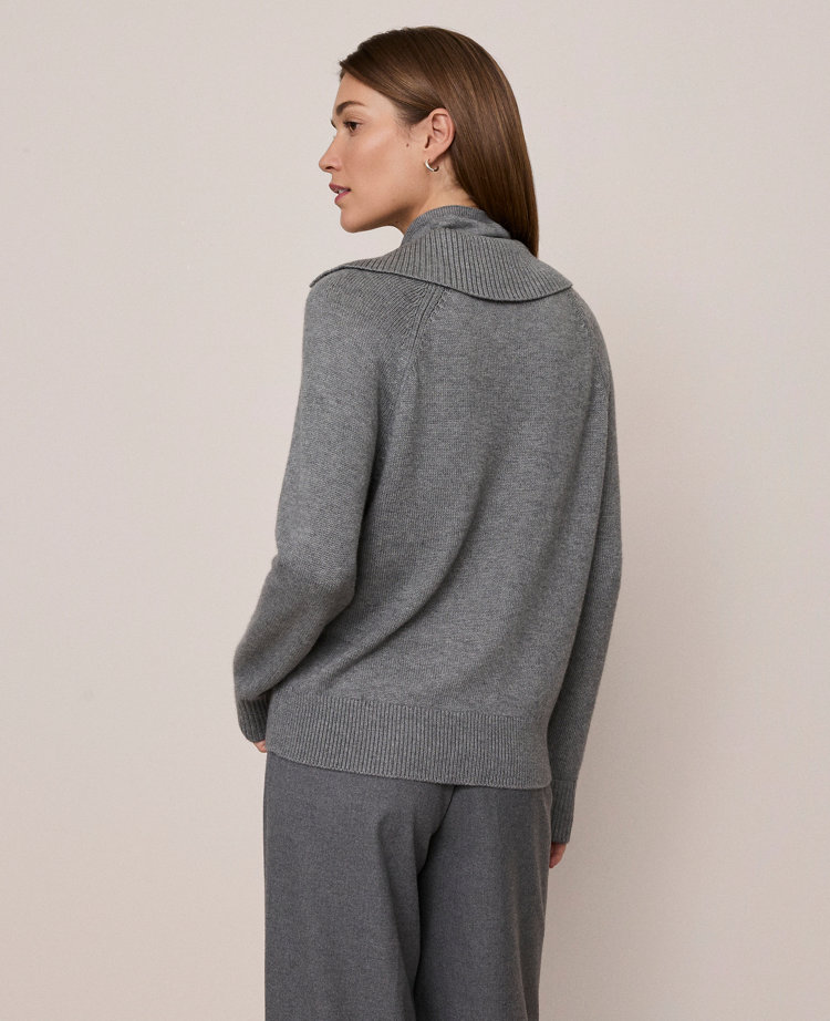Weekend Collection Layered Mock Neck Sweater