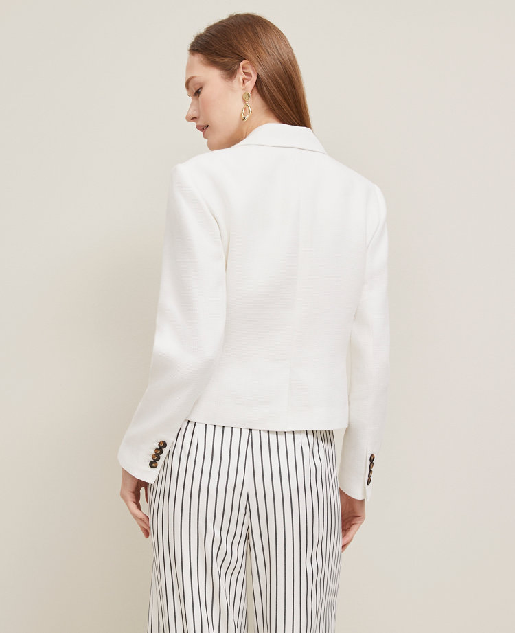 Petite Piqué Fitted Blazer