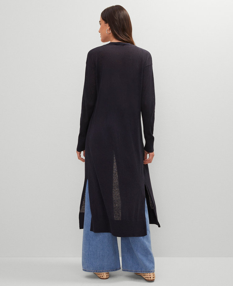 Weekend Collection Linen Blend Duster Sweater