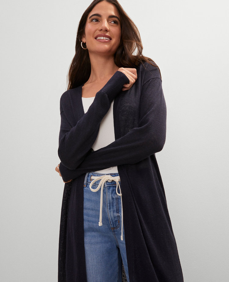 Weekend Collection Linen Blend Duster Sweater