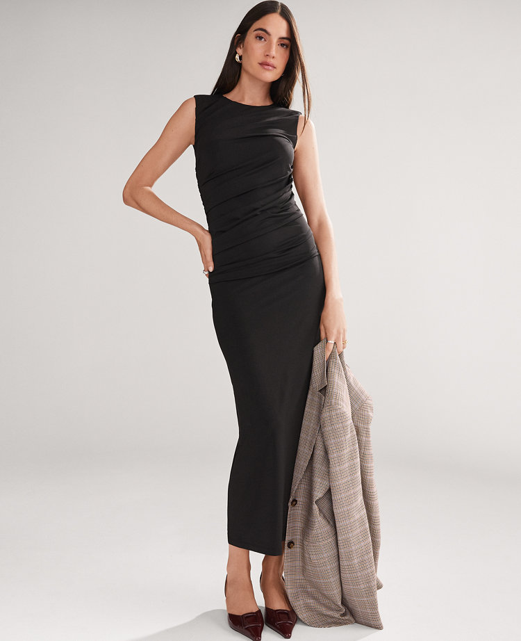 Knit Ruched Sheath Dress