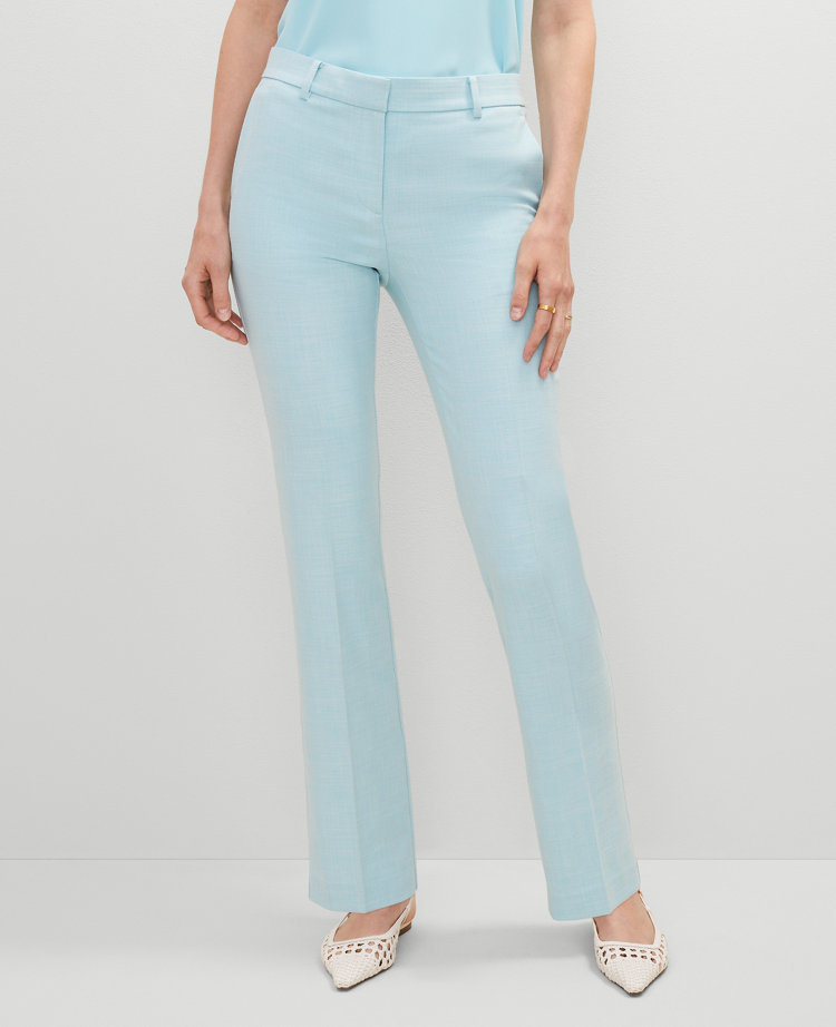 The Sophia Straight Pant in Textured Drape