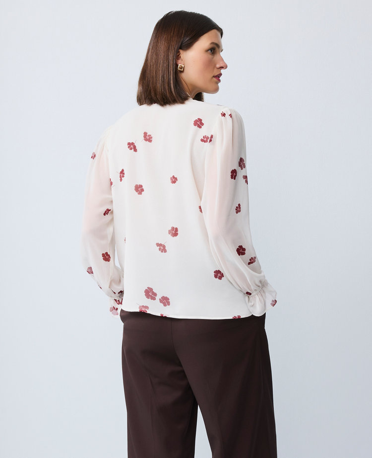 Floral Ruffle Shirt