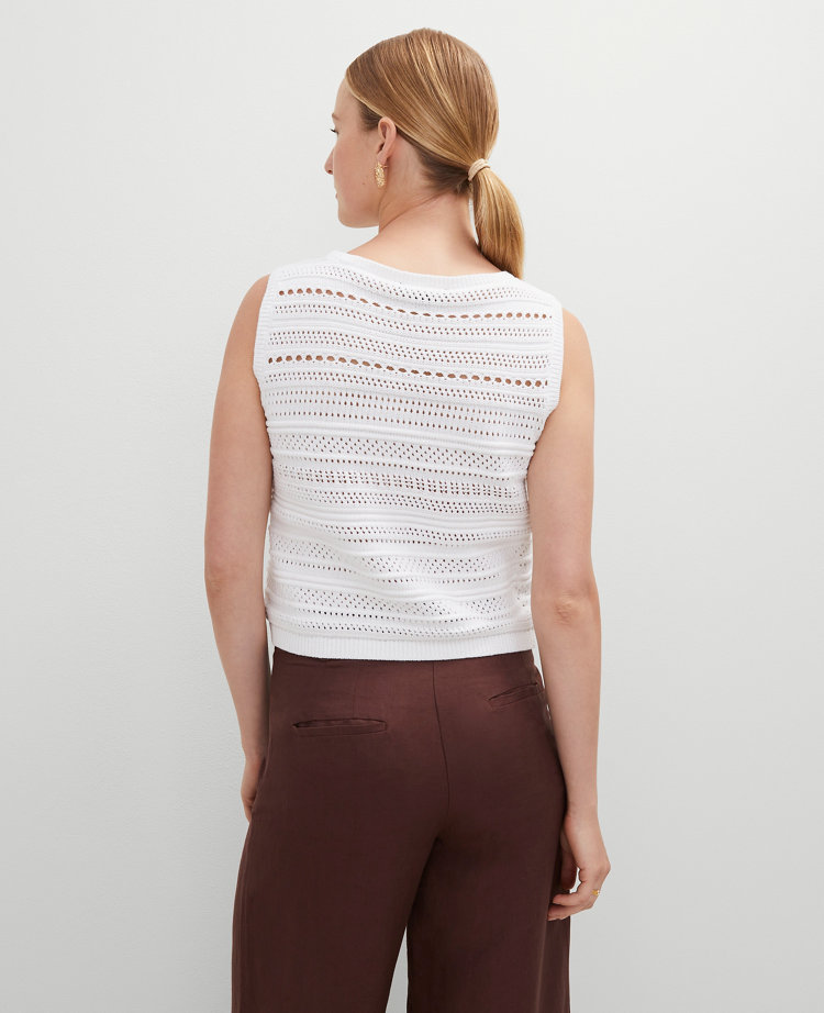Pointelle Sweater Shell