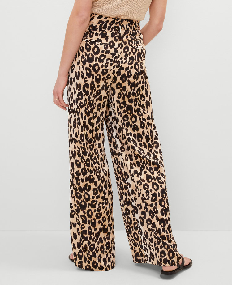 The Pleated Wide-Leg Pant in Satin