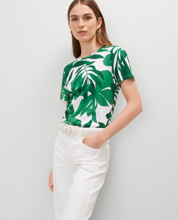 Floral Crew Neck Tee