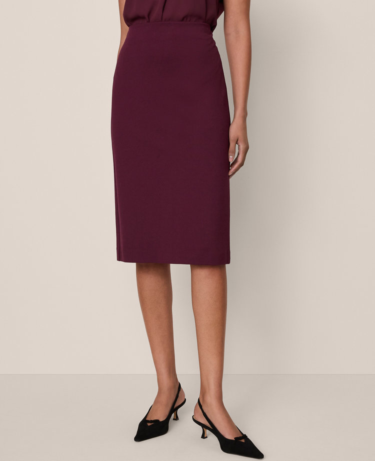 Petite Ponte Pencil Skirt