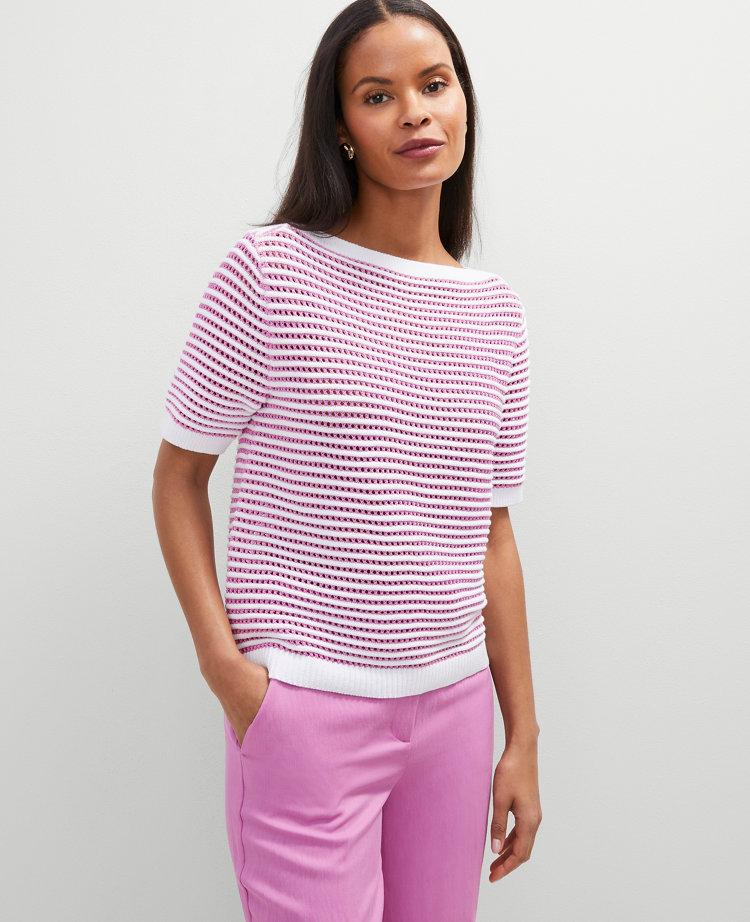 Striped Wedge Sweater