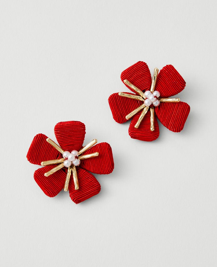 Threaded Flower Stud Earrings
