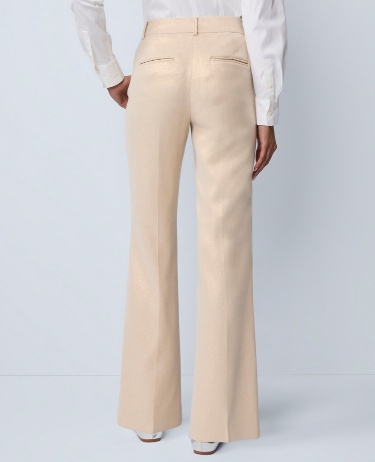 The Jayne Trouser in Metallic Jacquard