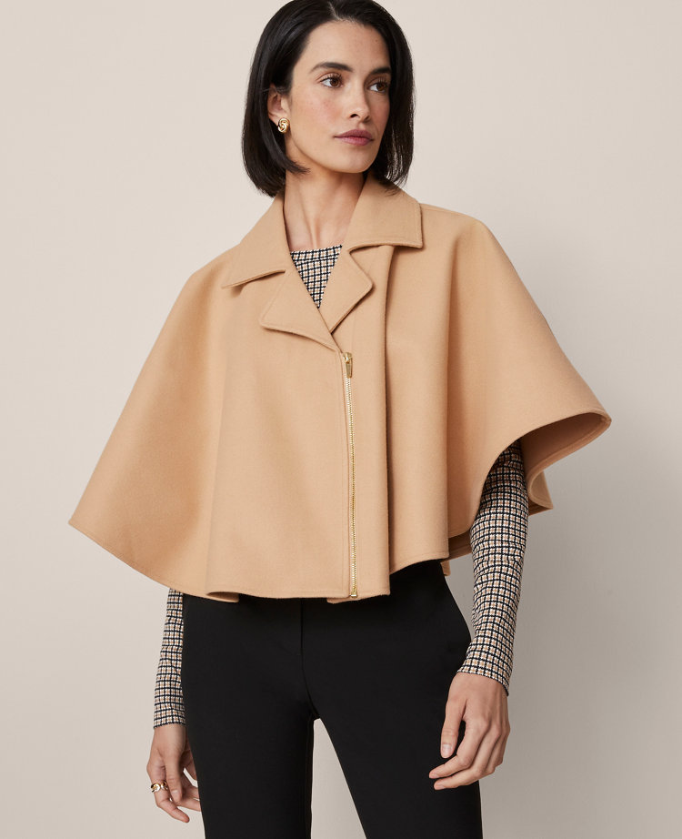 Cropped Zip Poncho