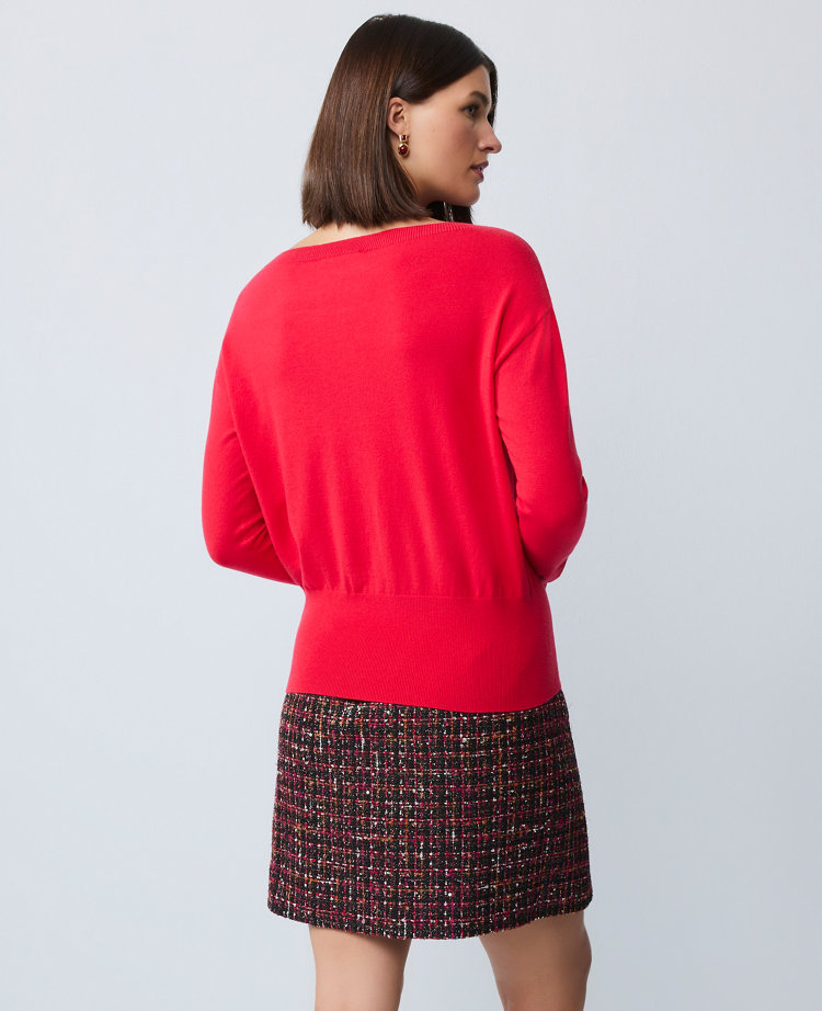 Boatneck Wedge Sweater