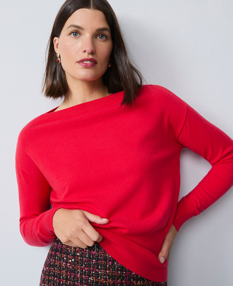 Boatneck Wedge Sweater