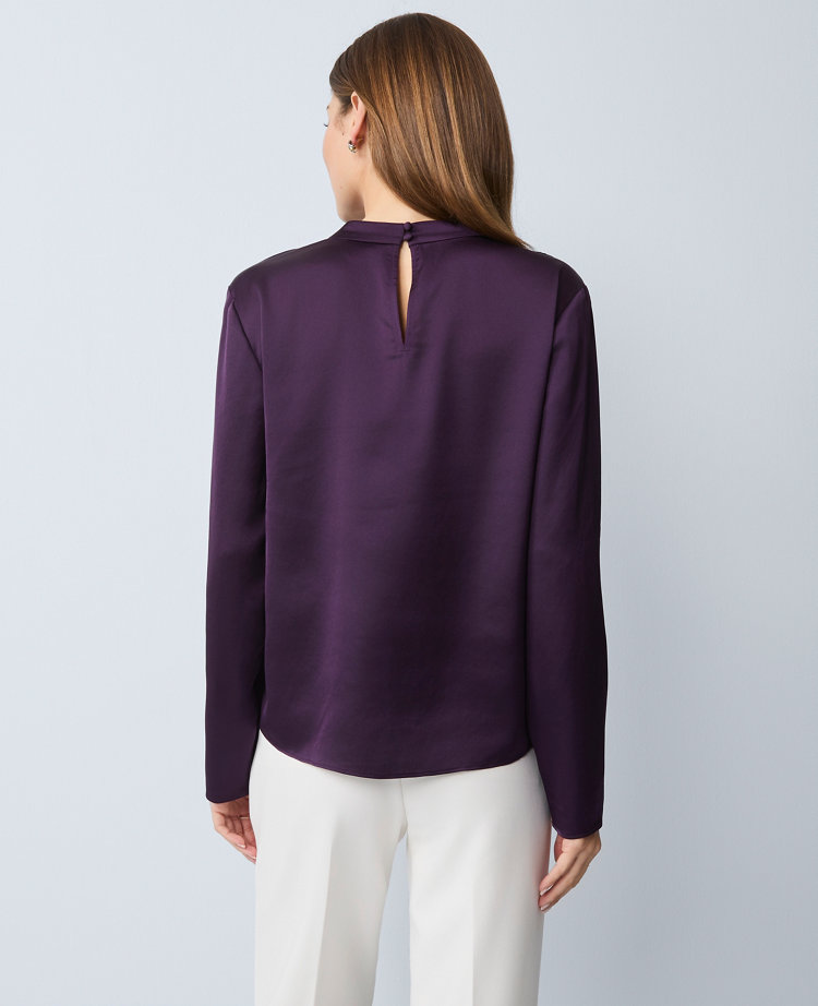 Asymmetric Satin Top