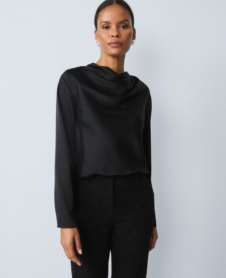 Asymmetric Satin Top