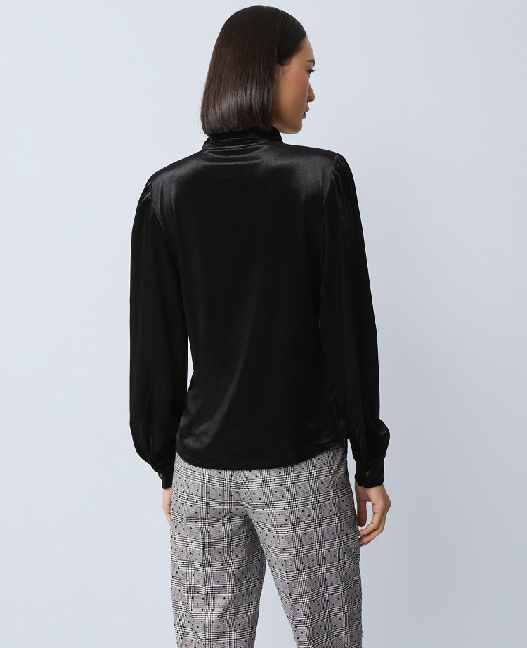 Velvet Button Down Shirt