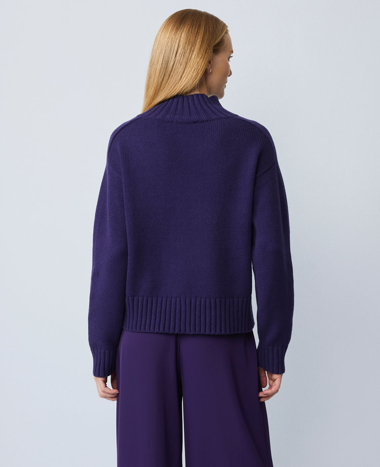 Ribbed Mock Neck Sweater carousel Product Image 2