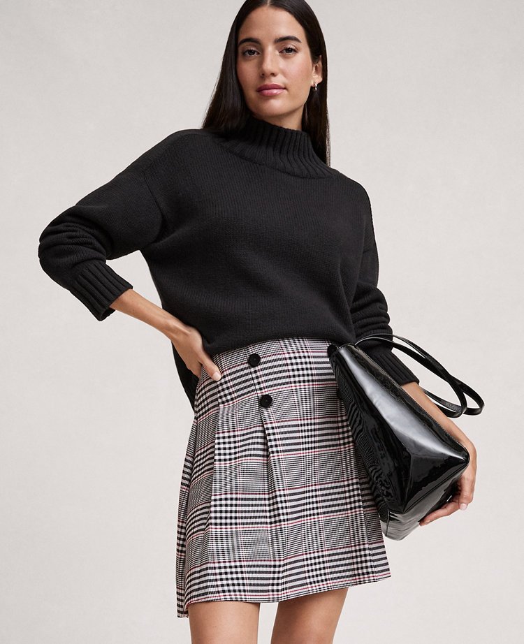 Ribbed Mock Neck Sweater
