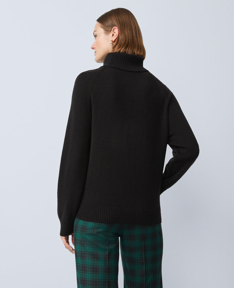 Crossover Turtleneck Sweater