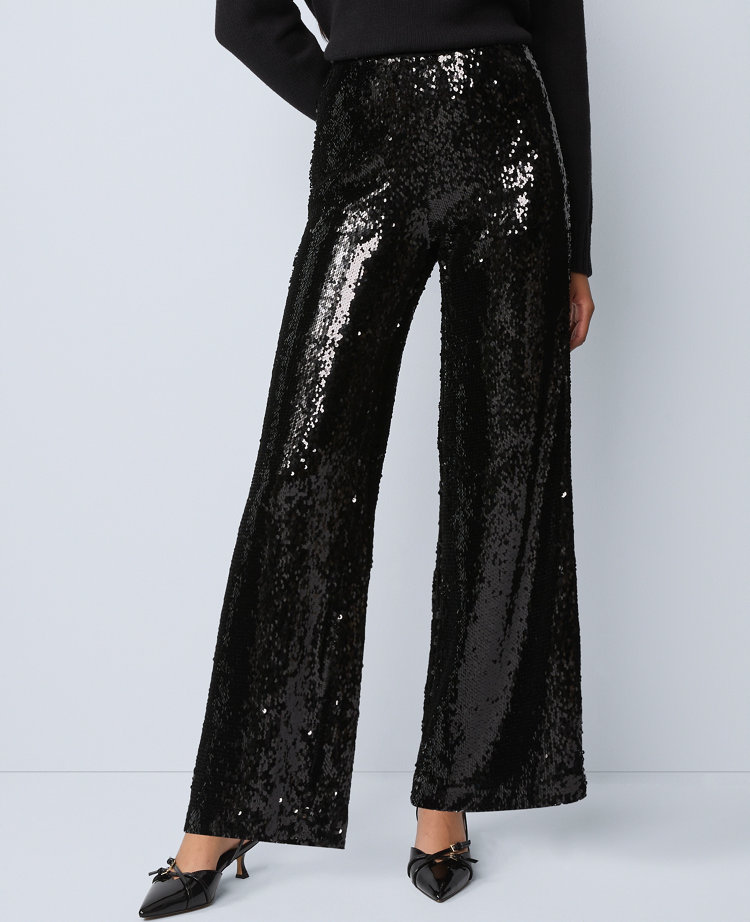 The Sequin Wide-Leg Pant