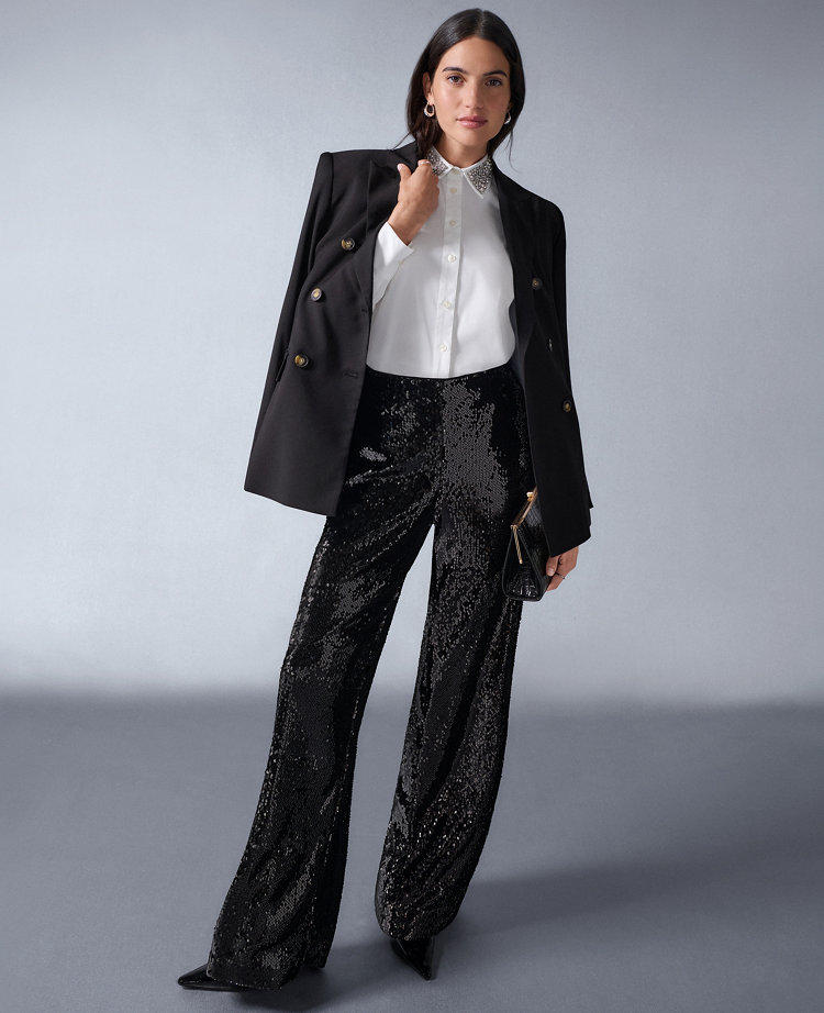 The Sequin Wide-Leg Pant