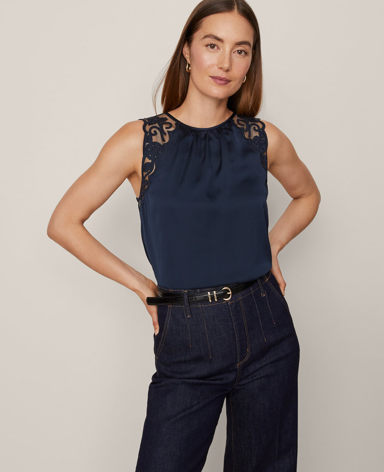 Lace Trim Tank