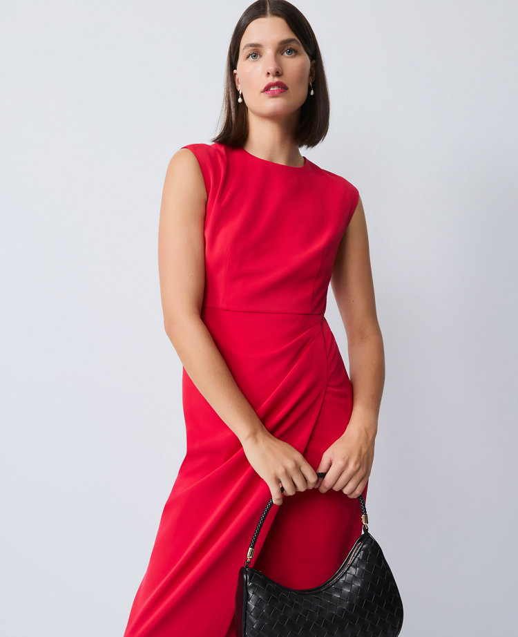 The Crew Neck Sheath Dress in Bi-Stretch